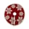 Glitzhome® 48" Snowflake Knited Acrylic Christmas Tree Skirt